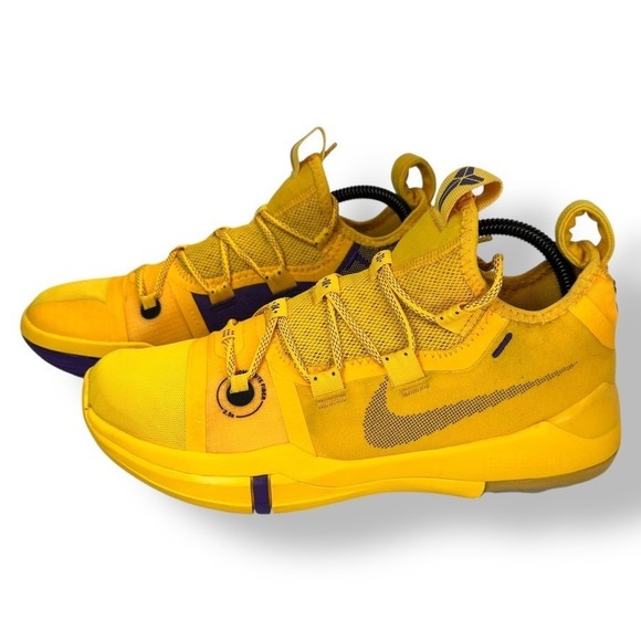Nike Kobe AD Exodus Lakers Home Amarillo Yellow Court Purple Men 8 - Picture 1 of 11